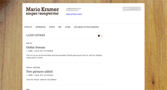 Desktop Screenshot of mariokramer.com