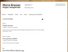 Tablet Screenshot of mariokramer.com